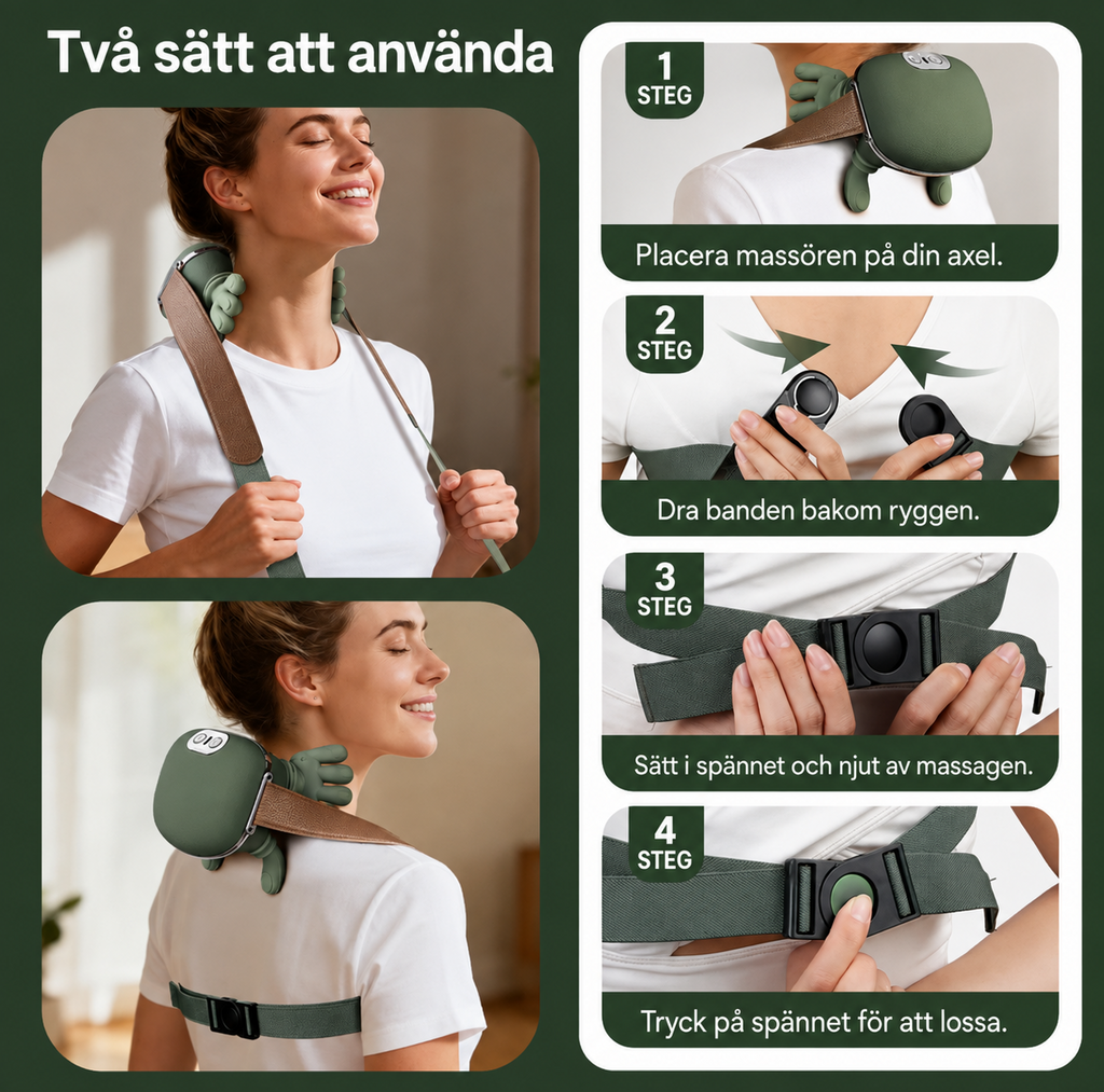 EMS Massageapparat för Muskelstimulering och Smärtlindring